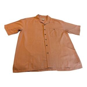 Boca Classics Island Wear 100% Silk Button Up Camp‎ Shirt Mens